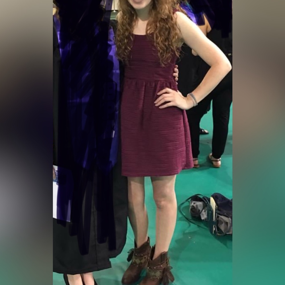 Rewind maroon dress, small